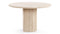 Saturn - Saturn Round Pedestal Dining Table, Travertine, 47in