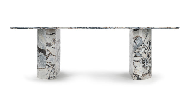 Dante - Dante Dining Table, Modellato Marble, 98in