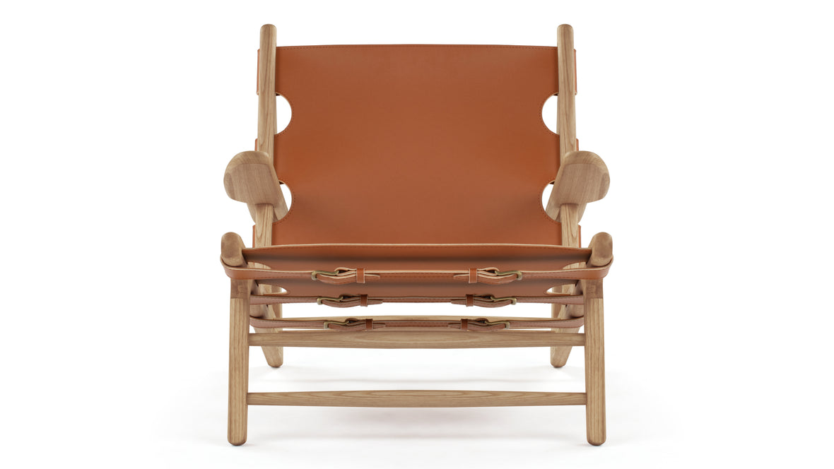 Hunting - Hunting Chair , Whiskey Brown Vegan Leather and Ash