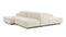 Extrasoft - Extrasoft Sectional Module, Small Backrest, Ivory Chenille
