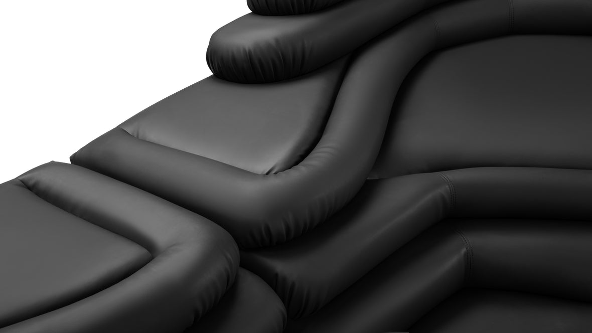 Terrazza - Terrazza Sofa Combination, Black Vegan Leather
