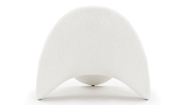 Tongue - Tongue Chair, White Boucle
