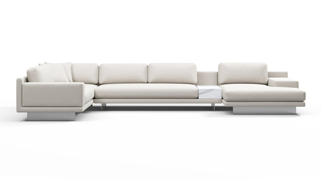 Alessio - Alessio Outdoor Sectional, Large Left Corner, Shell Performance Weave