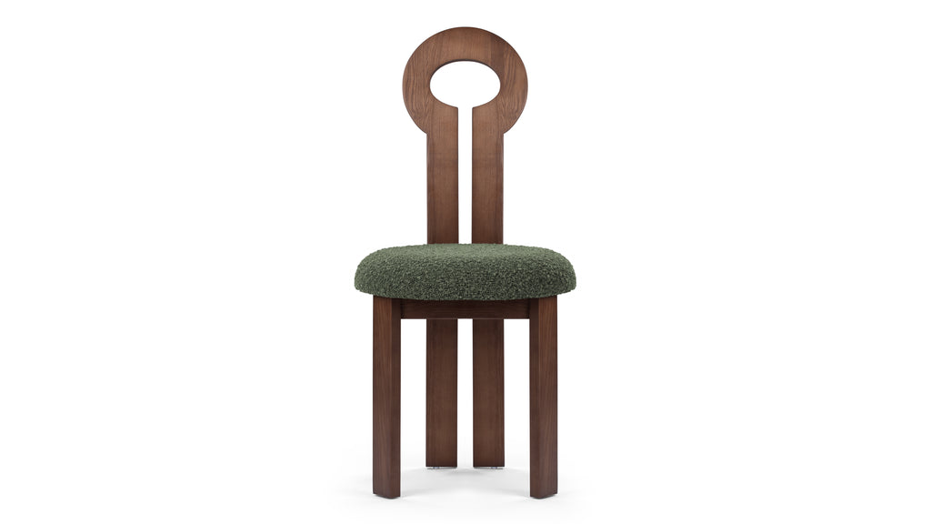 Giocosa Side Chair, Pine Boucle | Interior Icons