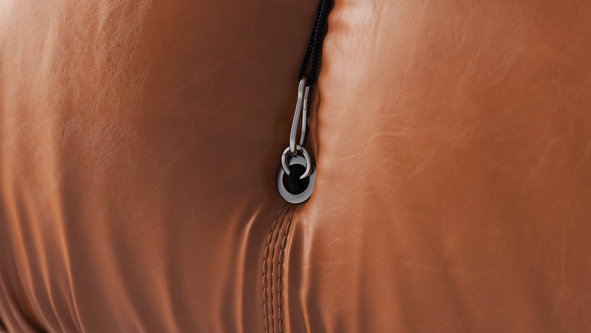 Belia - Belia Sectional, Small Left Corner, Tan Premium Leather