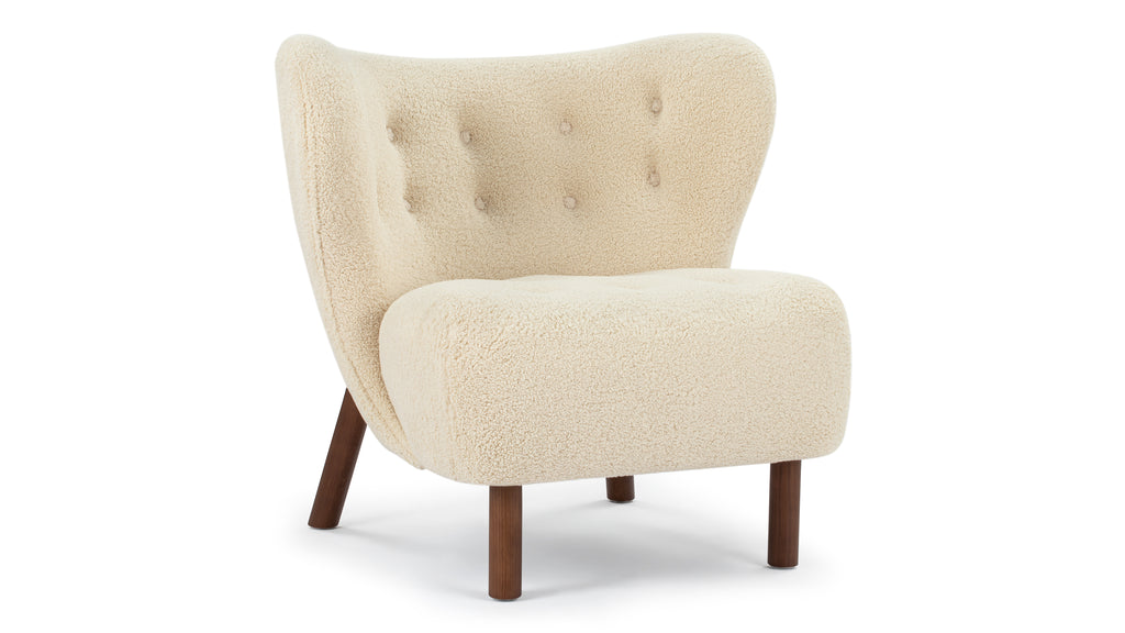 Petra Chair, White Short Hair Sherpa Interior Icons