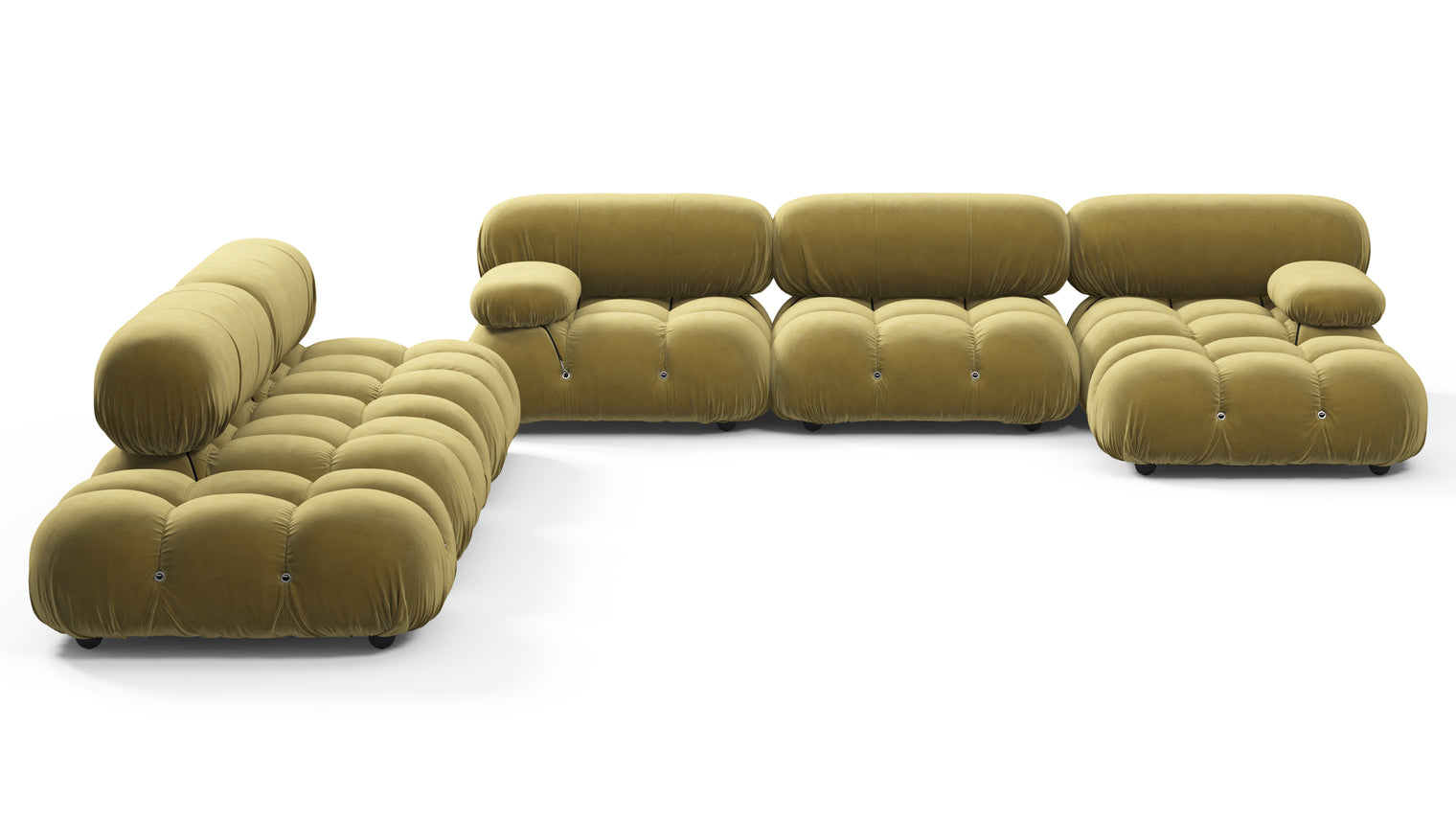 STYLISH SECTIONAL | With the Belia’s sectional design, you can create a sofa that suits your space. The soft curves of each carefully crafted cushion create a luxurious and comfortable seat for the ultimate in stylish comfort.
