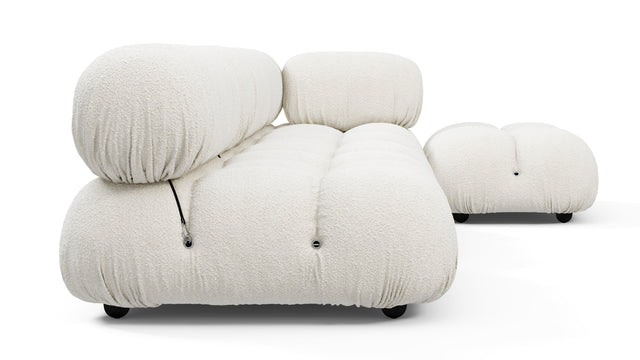 Belia - Belia Sectional, Right Chaise, White Boucle
