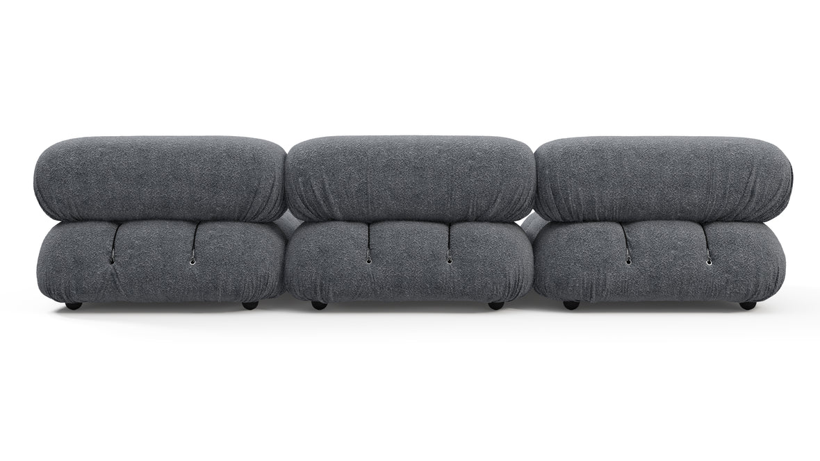 Belia - Belia Sectional, Right Chaise, Gray Boucle