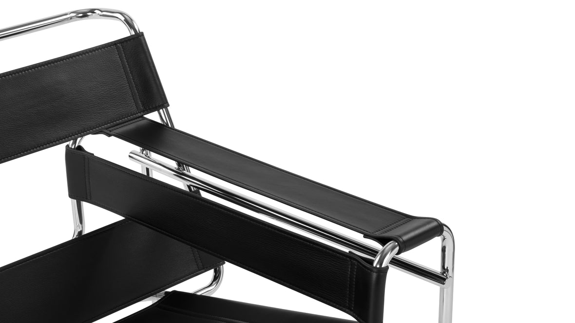 Stanley - Stanley Chair, Midnight Black Premium Leather
