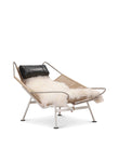 Lounge Chairs Halyard Lounge Chair, Black Premium Leather and Icelandic Sheepskin