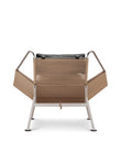 Lounge Chairs Halyard Lounge Chair, Black Premium Leather and Icelandic Sheepskin