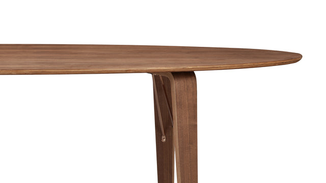 Norman - Norman Oval Dining Table, Walnut