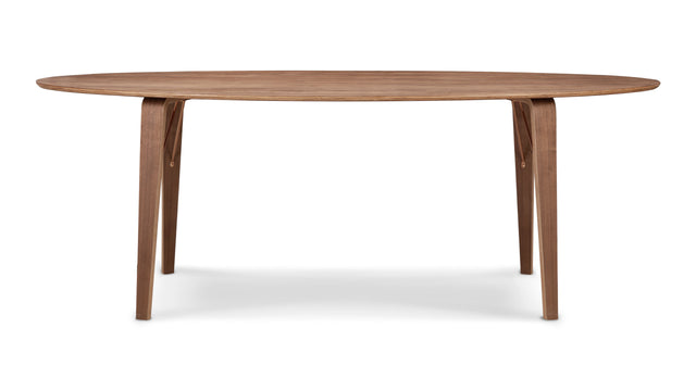 Norman - Norman Oval Dining Table, Walnut