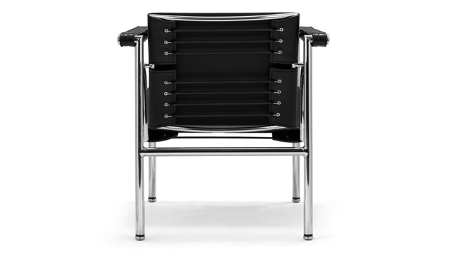 Corbusier - Corbusier Armchair, Black Premium Leather