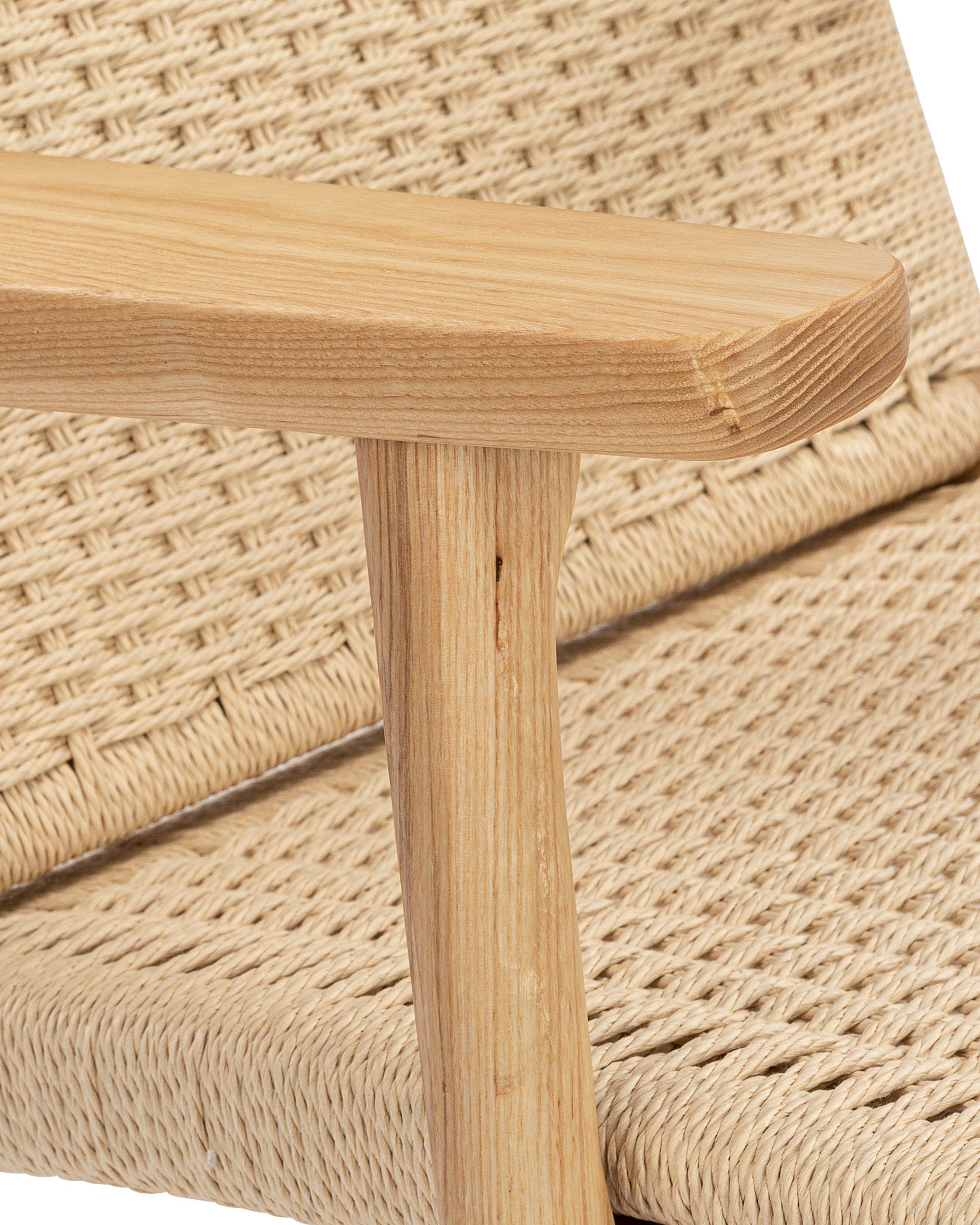 木の椅子 CH25 アッシュ材/むげ工房 CH25 Easy Chair, Ash – Interior Icons