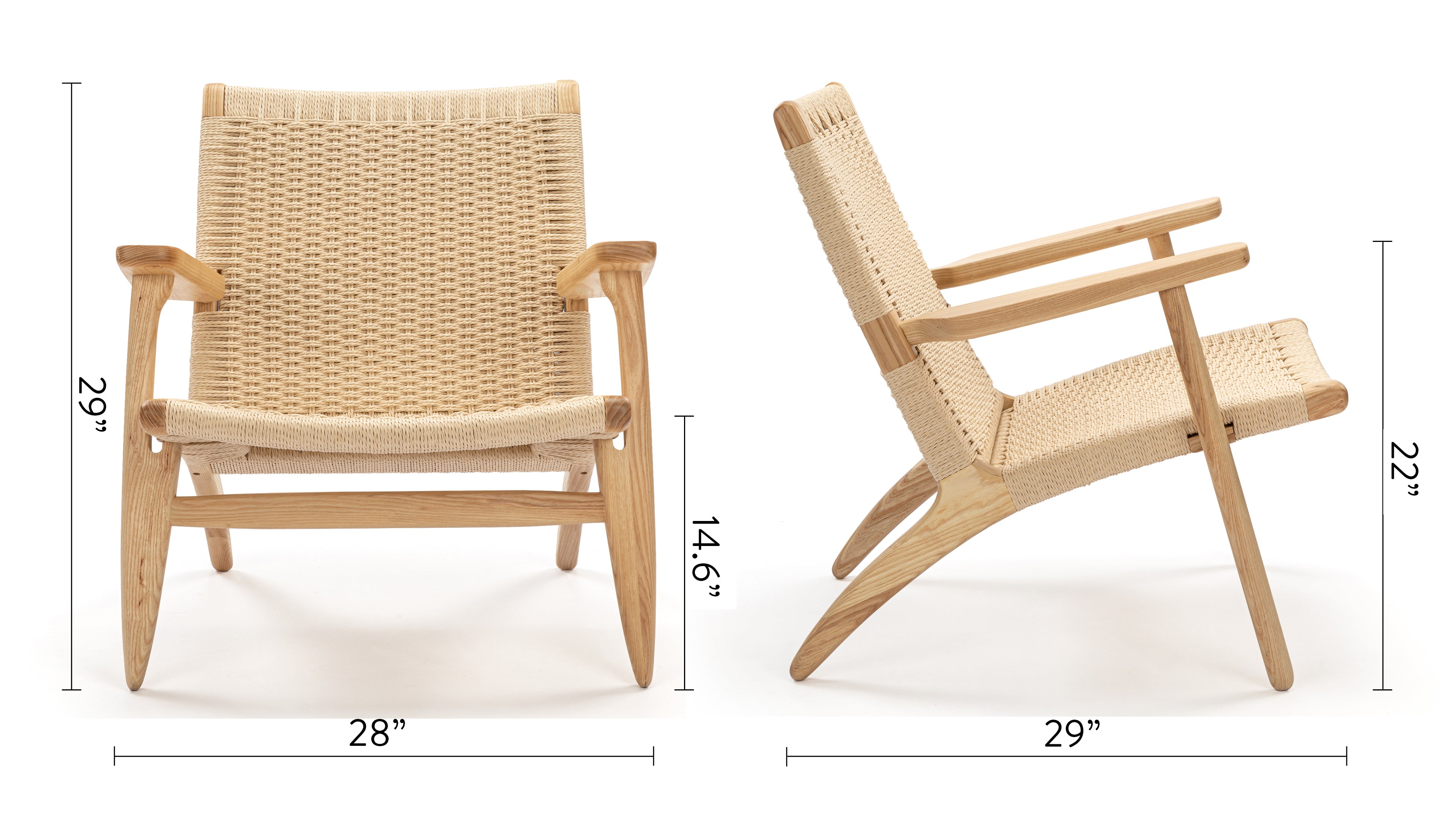 CH25 Easy Chair, Ash – Interior Icons