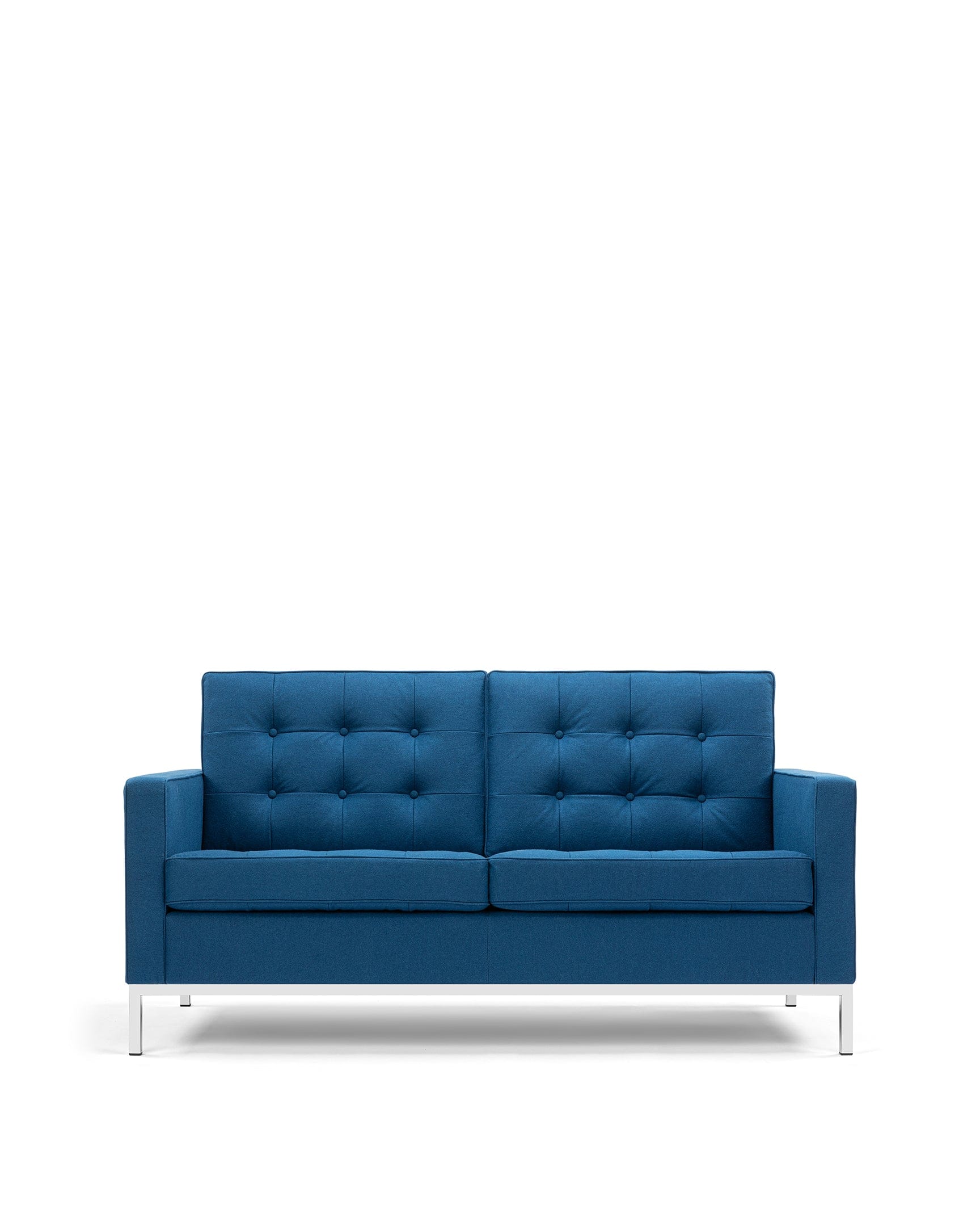 Florence Three Seater Sofa, Indigo Blue Wool – Interior Icons