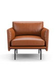 Toriko - Toriko Lounge Chair, Tan Premium Leather | FINAL SALE