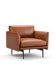 Toriko - Toriko Lounge Chair, Tan Premium Leather | FINAL SALE