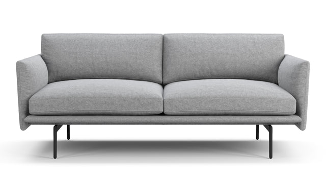 Toriko - Toriko Two Seater Sofa, Light Gray Wool