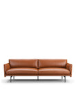 3 Seaters Toriko Three Seater Sofa, Tan Premium Leather