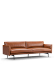 3 Seaters Toriko Three Seater Sofa, Tan Premium Leather