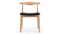 CH20 Elbow - CH20 Elbow Chair, Beech, Wide Version