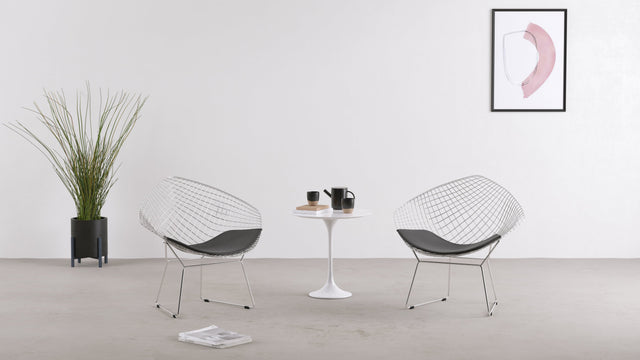 Bertie - Bertie Lounge Chair, Chrome Frame