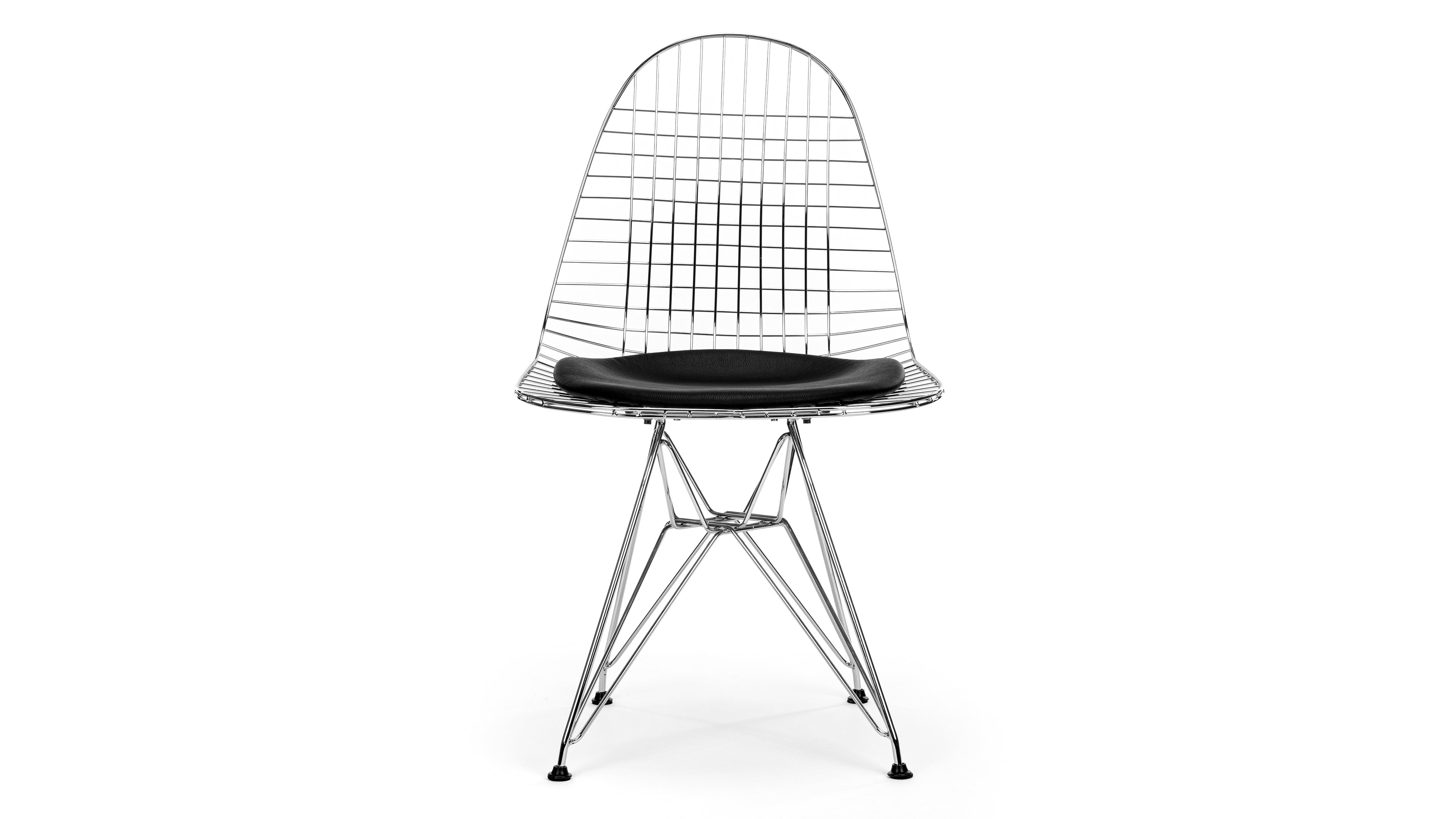 Chrome best sale wire chair