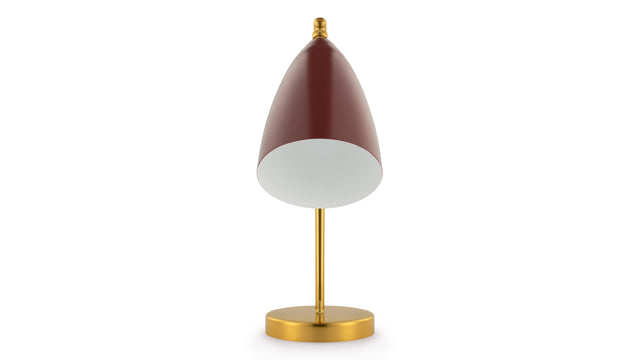 Cicada - Cicada Table Lamp, Burgundy