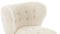 Petra - Petra Chair, White Long Hair Sherpa and Walnut