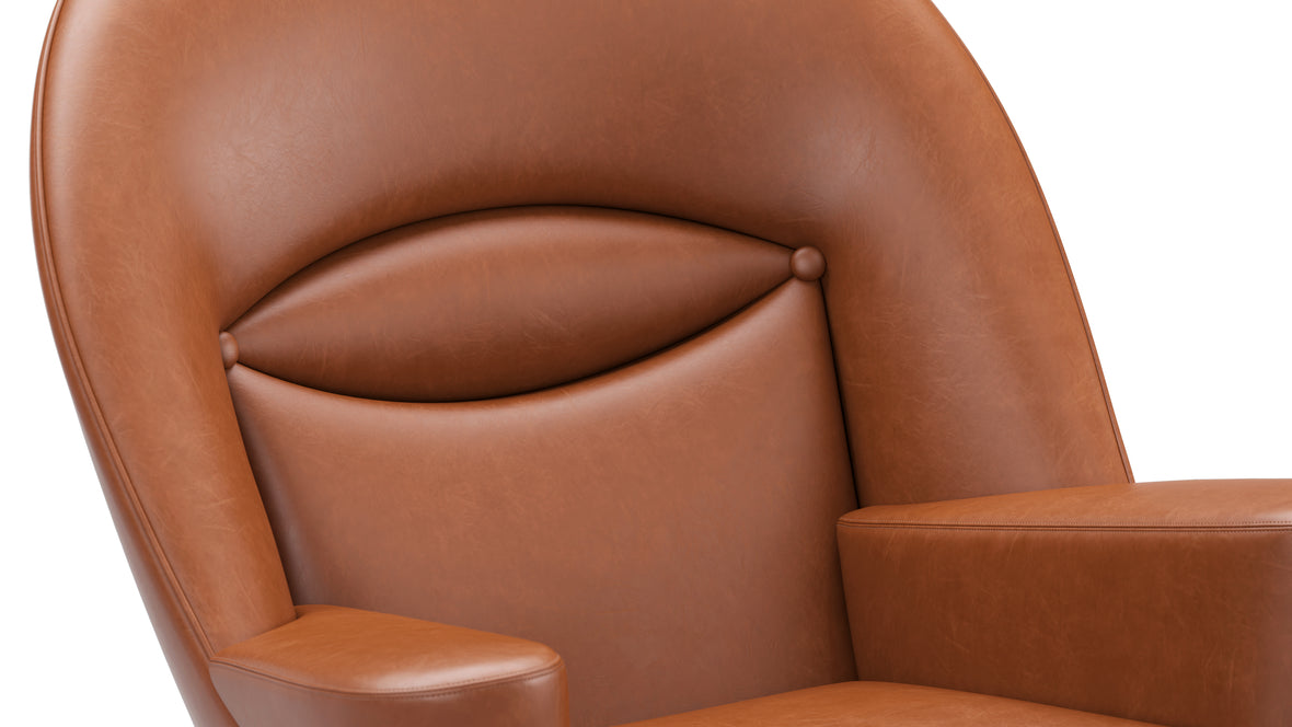 Oculus - CH468 Oculus Chair, Tan Premium Leather