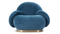Paulin - The Paulin Lounge Armchair, Aegean Blue Velvet