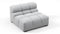 Tufted - Tufted Module, Armless, Light Gray Wool