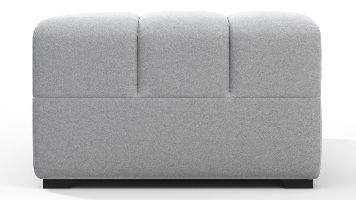 Tufted - Tufted Module, Extra Large Left Corner, Light Gray Wool