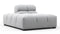 Tufted - Tufted Module, Left Chaise, Armless, Light Gray Wool