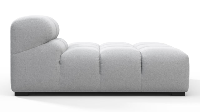 Tufted - Tufted Module, Right Chaise, Armless, Light Gray Wool