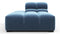 Tufted - Tufted Module, Left Chaise, Armless, Aegean Blue Velvet