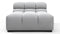 Tufted - Tufted Module, Armless Chaise, Light Gray Wool