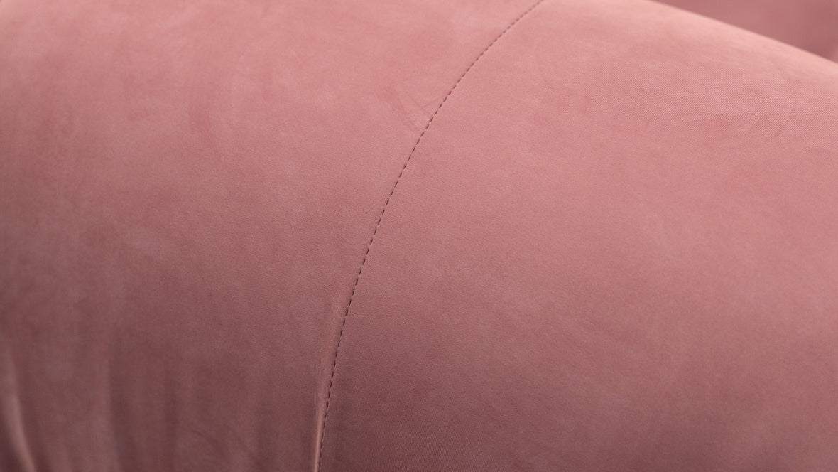 Belia - Belia Sectional, Left Chaise, Blush Pink Velvet