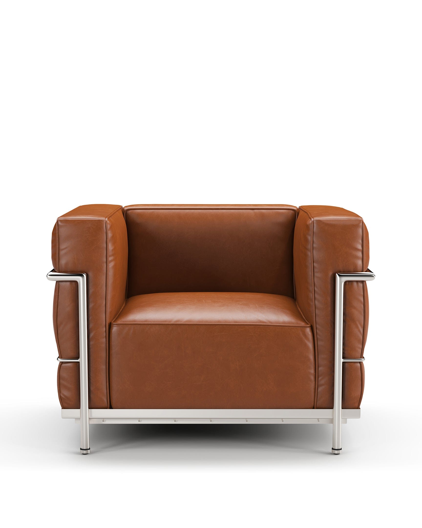 Corbusier Grand Modele Lounge Chair, Tan Premium Leather – ICONS