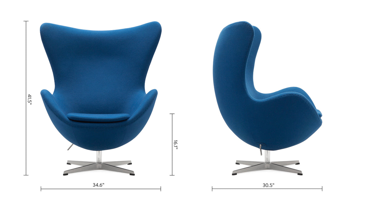 Arne - Arne Chair, Indigo Blue Wool