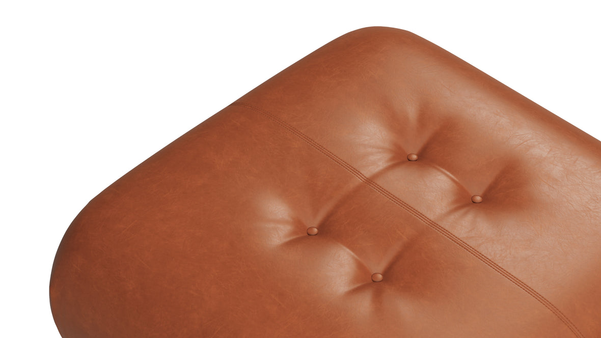 Soriana - Soriana Ottoman, Tan Premium Leather