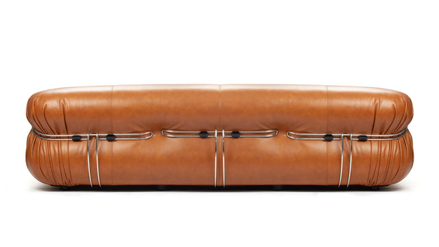Soriana - Soriana 3 Seater Sofa, Tan Premium Leather