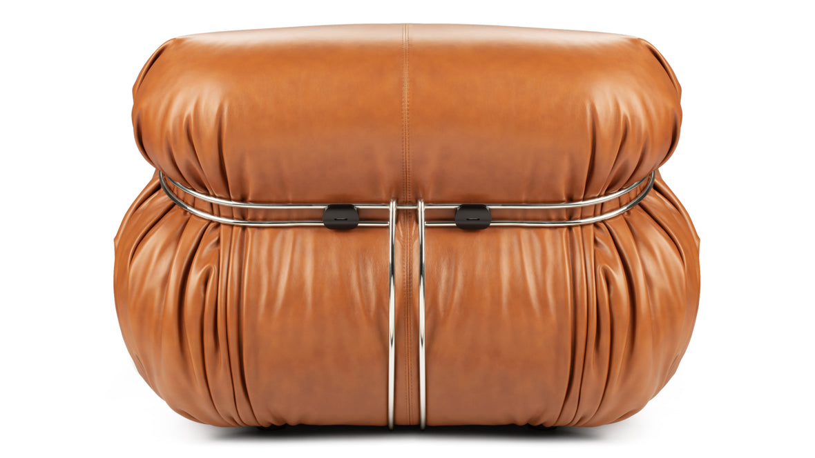 Soriana - Soriana Lounge Chair, Tan Premium Leather