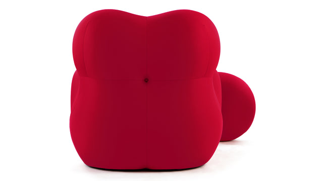 Mamma - Mamma Chair and Ottoman, Red Jersey