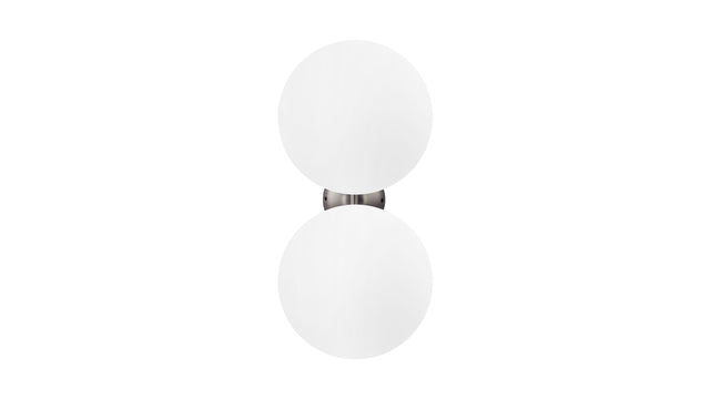 Iris - Iris Double Wall & Ceiling Light 1, Pewter