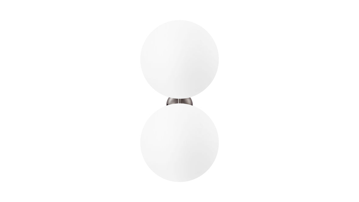 Iris - Iris Double Wall & Ceiling Light 2, Pewter