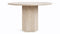 Epic - Epic Round Pedestal Dining Table, Travertine, 47in